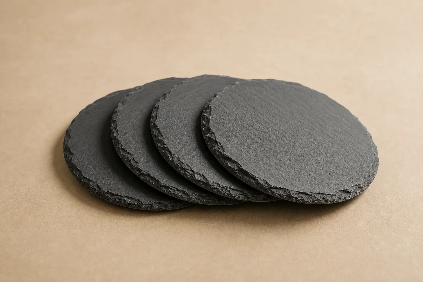 Ligne Sous-Verres Ardoise (Lot de 4) Atelier