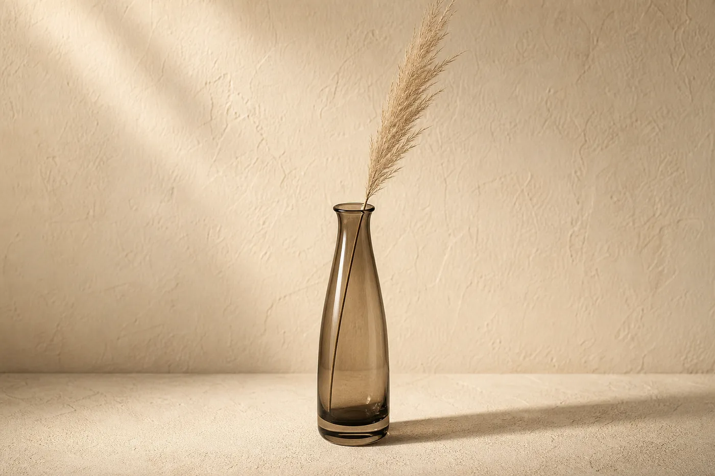Vase Soliflore Verre Fumé — Série 21